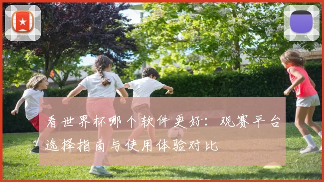 看世界杯哪个软件更好：观赛平台选择指南与使用体验对比